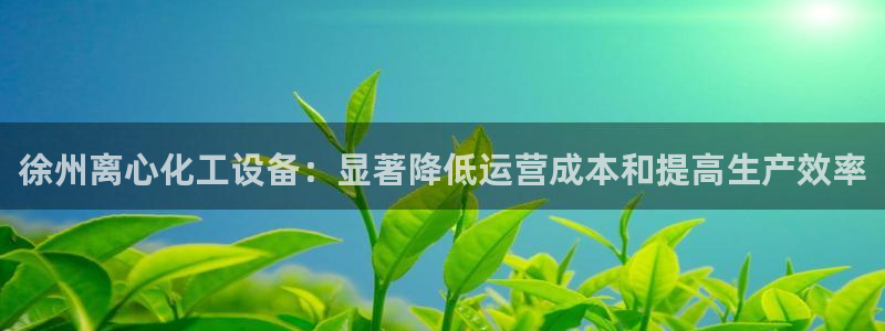 新宝gg创造奇奇迹：徐州离心化工设备：显著降低运营