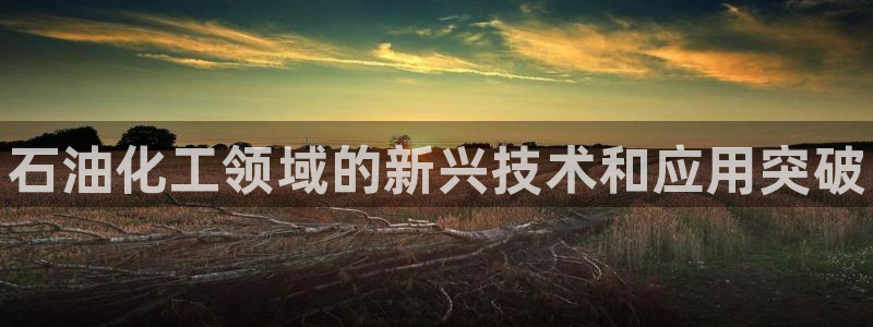 新宝gg创造奇迹登录：石油化工领域的新兴技术和应用